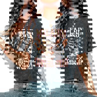 Melanin Cowgirl Swag Black History African Girls Women's Oversized Comfort T-Shirt | Mazezy
