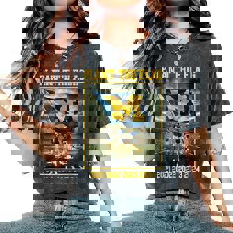 Michigan Plant The Flag In Ohio Years 21' 22' 23' 24' State Women's Oversized Comfort T-Shirt - Thegiftio