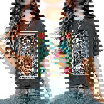 The Mom Mama Mommy Tarot Card Skeleton Happy Mother's Day Women's Oversized Comfort T-Shirt - Thegiftio
