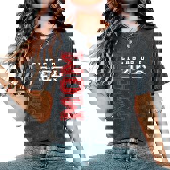 Mom Senior 2025 Mother Of A Class Of 2025 Graduate Women's Oversized Comfort T-Shirt | Seseable CA