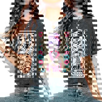 The Mom Tarot Card Skeleton Witch Mom Skull Mama Women's Oversized Comfort T-Shirt | Mazezy