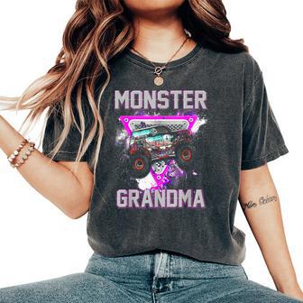 Monster Truck Grandma Monster Truck Are My Jam Truck Lovers Women's Oversized Comfort T-Shirt - Thegiftio UK