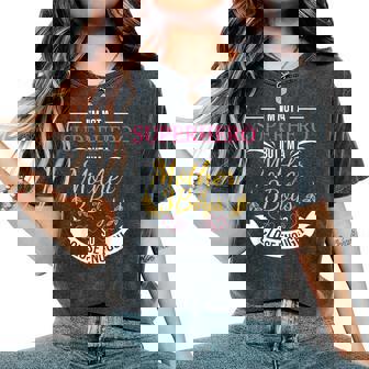 Mother Of Three Boys For Mom With 3 Sons Women's Oversized Comfort T-Shirt - Thegiftio