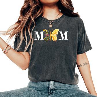 Mother's Day Butterfly Mom Mommy Mama Cute Insect Flower Women's Oversized Comfort T-Shirt - Thegiftio UK