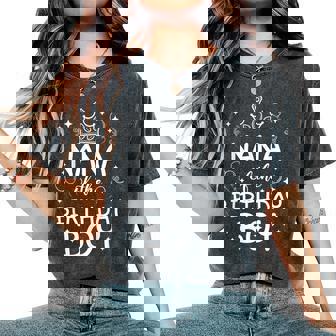 Nana Of The Birthday Boy Cool Matching Family B-Day Women's Oversized Comfort T-Shirt | Seseable CA