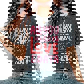 All You Need Is Love And Data Teacher Women's Oversized Comfort T-Shirt | Mazezy