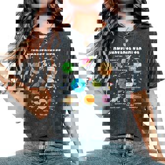 Neurodiverse Universe Space Planet Special Education Teacher Women's Oversized Comfort T-Shirt - Monsterry