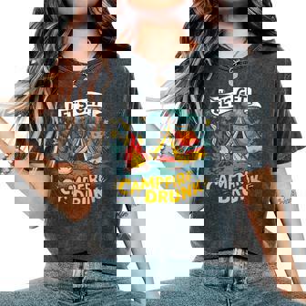 Permet D'obtenir Une Citation De Feu De Camp Ivre T-shirt oversize confortable pour femme - Cadeauxyz