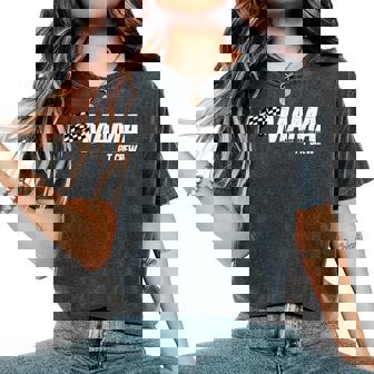 Pit Crew Mama Race Birthday Matching Family Racing Mama Camiseta extragrande cómoda para mujer - Regaloses