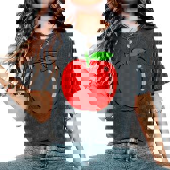 Pomme Joli Apple Pour Hommes Et S Amusant T-shirt oversize confortable pour femme - Cadeauxyz