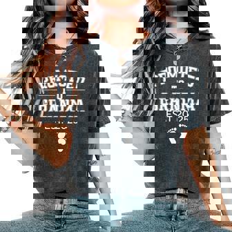 Promoted To Grandma Est 2025 1St Time Grandma To Be Women's Oversized Comfort T-Shirt - Thegiftio