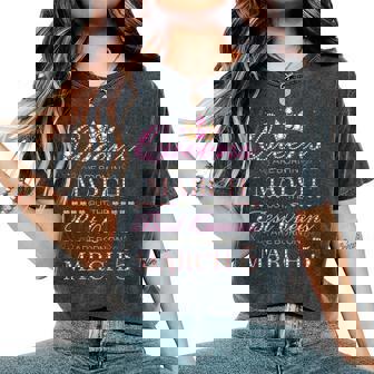 Queens Are Born In March Best Queens Are Born On Mars 5 T-shirt oversize confortable pour femme - Cadeauxyz