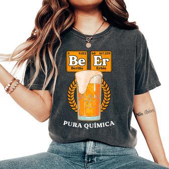 Regalo Original Friki Beer Química Cerveza Divertida Camiseta extragrande cómoda para mujer - Regaloses