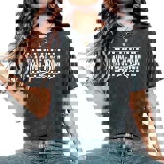 Retro Dance Mom Coquette Bow Checkered Dance Mama Mother Day Women's Oversized Comfort T-Shirt - Seseable