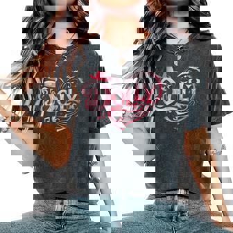 Retro Name For Girls Called Dolly Dolly Fan Merch Youth Vintage Ns First Name Dolly Women's Oversized Comfort T-Shirt - Thegiftio