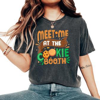 Scout For Girls Cookie Dealer Meet Me At The Cookie Booth Women's Oversized Comfort T-Shirt - Thegiftio UK
