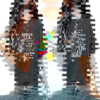 I See Your True Color Infinity Rainbow Neurodiversity Autism Women's Oversized Comfort T-Shirt - Monsterry