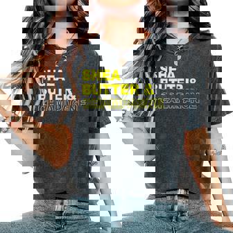 Shea Butter & Champagne Apparel Women's Oversized Comfort Colors T-Shirt - Monsterry