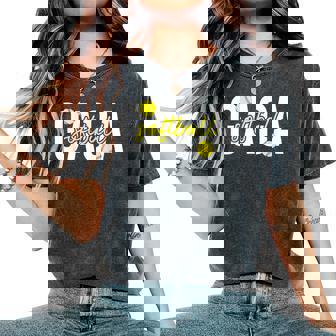 Softball Gaga Grandma Gaga Of A Softball Player Women's Oversized Comfort T-Shirt - Thegiftio