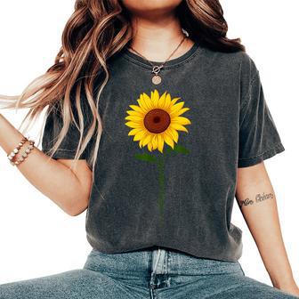 Subtle Anti Trump Sunflower Women's Oversized Comfort T-Shirt - Thegiftio UK