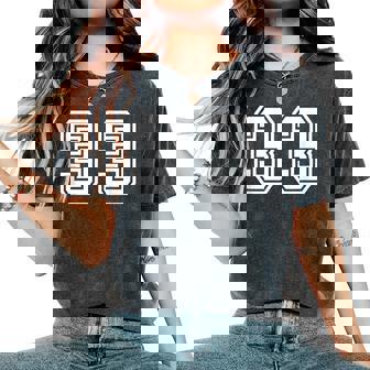 Super Fan Sports De Manga Corta Para Es Talla Pequeña Negra 33 Camiseta extragrande cómoda para mujer - Regaloses