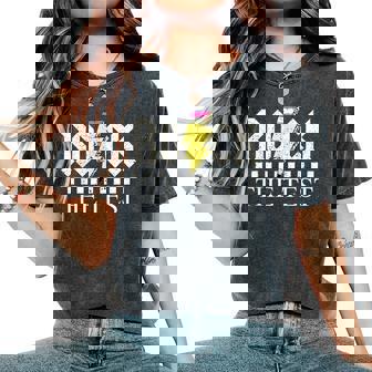 Testing Day Teacher Student Motivational Rock The Test Women's Oversized Comfort T-Shirt - Seseable