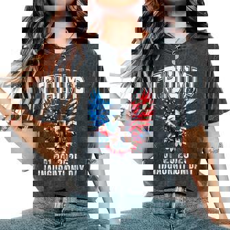 Trump Inauguration 2025 President 75Th Ceremony Souiveneer Women's Oversized Comfort T-Shirt | Mazezy