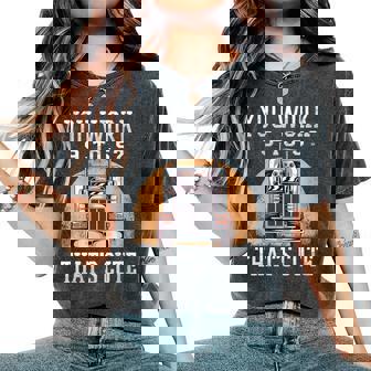 Tu Travailles De 9 À 5 C'est Mignon Drôle De Camionneur T-shirt oversize confortable pour femme - Cadeauxyz