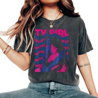 Tv Girl Album Who Reallys Cares Women's Oversized Comfort T-Shirt - Thegiftio UK