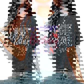 Two The Moon Mommy Of The Birthday Girl Astronaut Family Women's Oversized Comfort T-Shirt | Seseable CA