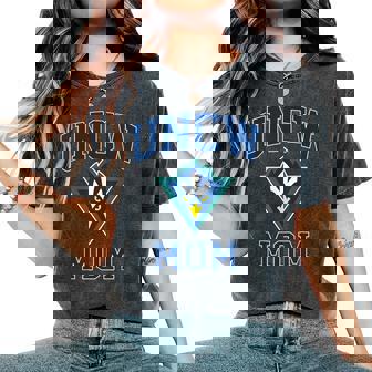 Uncw Arch Vintage Retro College Mom Mother Athletics Vintage Women's Oversized Comfort T-Shirt | Mazezy