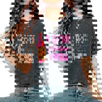 V Is For Valentine Vodka Valentine's Day Women's Oversized Comfort T-Shirt - Monsterry