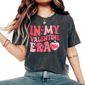 In My Valentine Era Girls Retro Disco Valentines Day Women's Oversized Comfort T-Shirt - Thegiftio UK