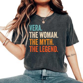 Vera The Woman The Myth The Legend Nombreera Camiseta extragrande cómoda para mujer - Regaloses