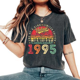 Vintage 30Th Birthday January 1995 Bday Women Women's Oversized Comfort T-Shirt - Thegiftio UK