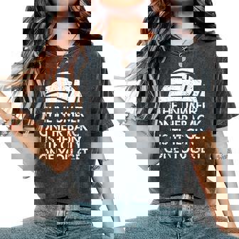 Volleyball Dad Mom Daughter Back Number Women's Oversized Comfort T-Shirt - Monsterry