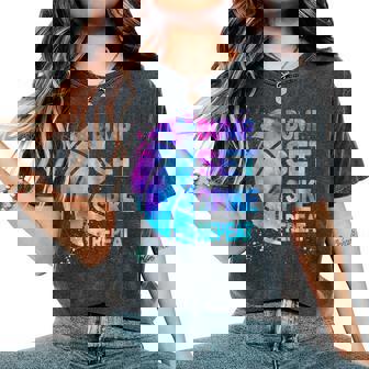 Volleyball T Bump Set Spike Repeat N Girls Women's Oversized Comfort T-Shirt - Monsterry