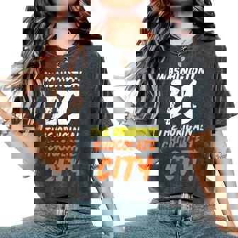 Washington DC The Original Chocolate City Cool District Women's Oversized Comfort Colors T-Shirt - Monsterry