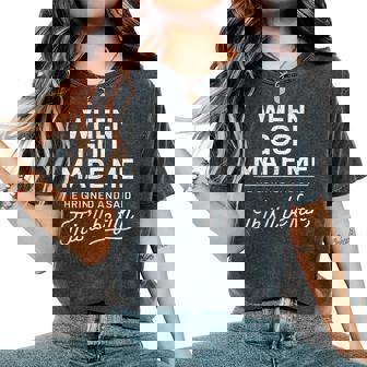 When God Made Me He Said This'll Be Fun Religious Christian Women's Oversized Comfort T-Shirt - Thegiftio UK