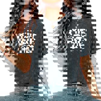 My Wife Beats Me Relationship Couple Women's Oversized Comfort T-Shirt | Seseable UK