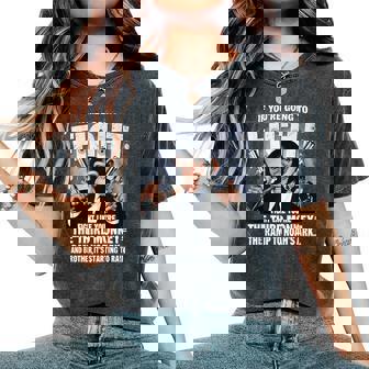If You're Going Fights Like Youre The Third Monkey Christian Women's Oversized Comfort T-Shirt - Monsterry