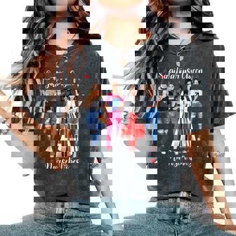 Cute Nurse Sagittarius Queen November December Birthday Cool Women's Oversized Comfort Colors T-Shirt - Monsterry