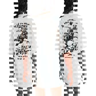 Christian Jesus Christ Bible Scripture Hold Your Horses Women's Oversized Comfort T-Shirt Back Print - Monsterry