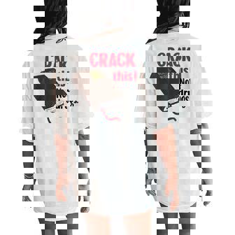 Crack This Not Drugs Holy Bible Christian God Women's Oversized Comfort T-Shirt Back Print - Monsterry