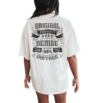 Denise Original Vintage Women's Oversized Comfort T-Shirt Back Print - Thegiftio UK