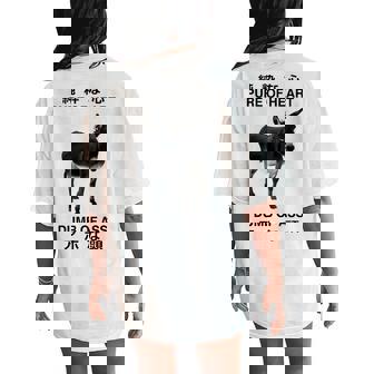 Donkey Pure Of Heart Dumb Of Ass Japanese Women's Oversized Comfort T-Shirt Back Print | Mazezy