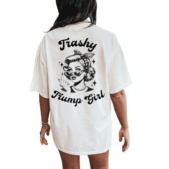 Trashy Trump Girl Women's Oversized Comfort T-Shirt Back Print - Thegiftio UK