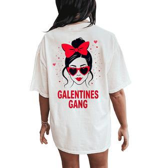 Galentines Gang 2025 Happy Galentines Day Galentines Women's Oversized Comfort T-Shirt Back Print - Thegiftio UK