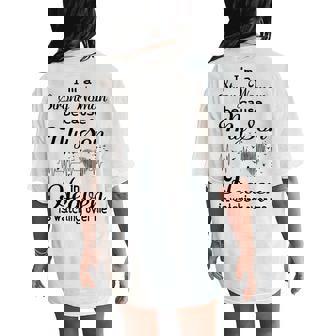 I'm A Strong Because My Son In Heaven Mother's Day Women's Oversized Comfort T-Shirt Back Print | Mazezy