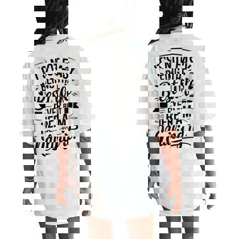 It's Not Easy Being The Best Wife Ever But Here I Am Wife's Women's Oversized Comfort T-Shirt Back Print - Thegiftio UK